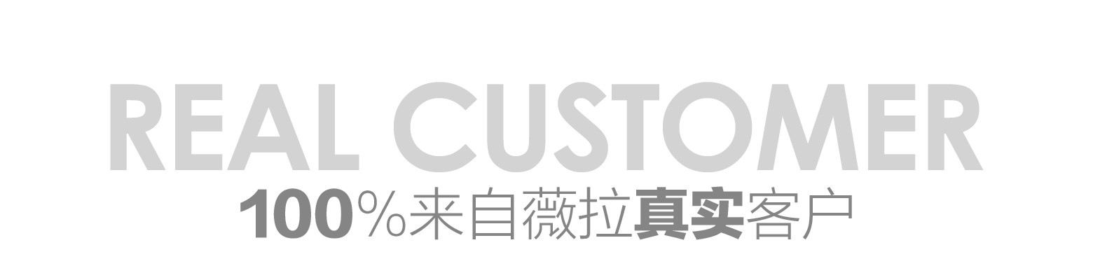 Real Customer,100%来自聚焦真实客户